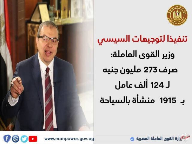 استمرار صرف مرتبات العمالة المنتظمة المتضررة من فيروس كورونا