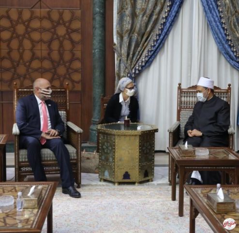 شيخ الأزهر لرئيس الوكالة الأمريكية للتنمية: وقف الحروب والكراهية أيسر الطرق لحل مشكلات العالم