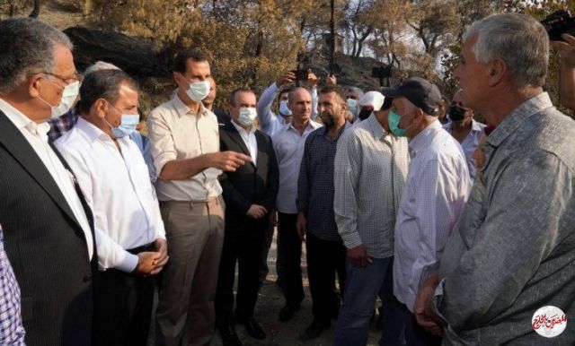 الرئيس السوري لأهالي بسوت: نحن هنا لندعمكم في محنتكم