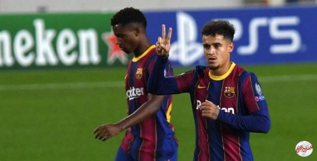 "برشلونة" يفتتح مشواره في دوري الأبطال بخماسية في شباك فرنسفاروش