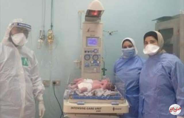 نجاح ولادة ثاني حالة توأمين لسيدة مريضة بكورونا في مستشفى الجمهورية بالإسكندرية